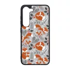 Szépséges téli róka mintás Samsung Galaxy A55 tok