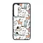 Tündéri rajzolt kutya mintás Samsung Galaxy A55 tok