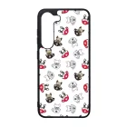 Cuki kávé és kutya mintás Samsung Galaxy A55 tok