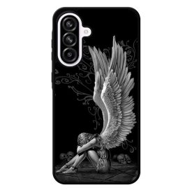 angyal angyalos fekete bukott Samsung Galaxy A56 tok