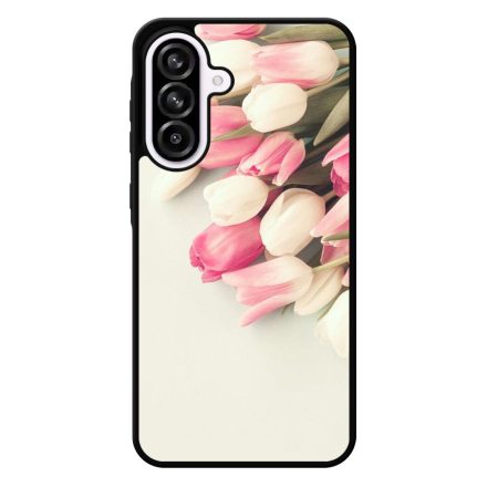 virágos tulipános tavaszi Samsung Galaxy A56 tok