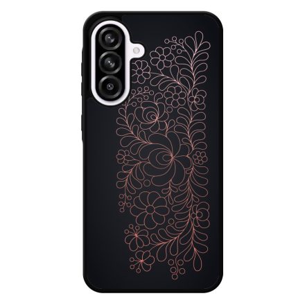 Elegáns Matyó - Rosegold magyar mintás hungarian folk Samsung Galaxy A56 tok