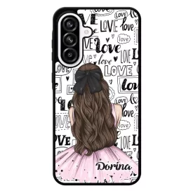 Kérd a Neveddel - LOVE Girl szerelem valentin napi Samsung Galaxy A56 tok