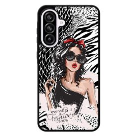 Fashion Show Girl Wild Beauty Csajos Allat mintas Samsung Galaxy A56 tok