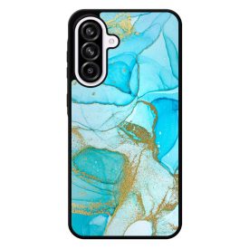 Ocean Blue Gold marvanyos marvany mintas Samsung Galaxy A56 tok