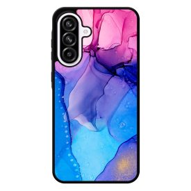 Blue Pink Gradient Ink kek rozsaszin marvanyos Samsung Galaxy A56 tok