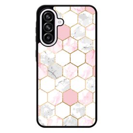 Geometric Rose Gold marvanyos marvany mintas Samsung Galaxy A56 tok