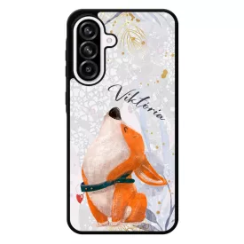 Cuki corgi kutyus - Téli mintás Samsung Galaxy A56 tok