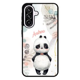 Édes kis Panda - Téli mintás Samsung Galaxy A56 tok