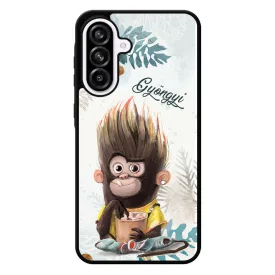 Kávés Maki - Téli mintás Samsung Galaxy A56 tok