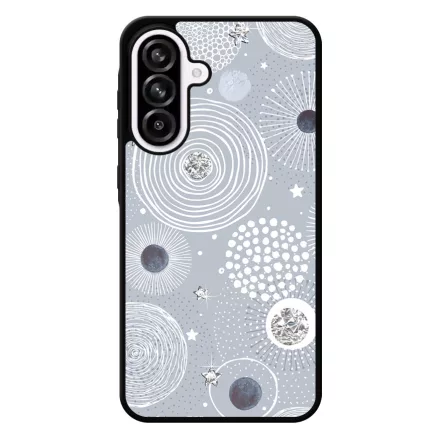 Gyönyörűséges Ezüstös téli mintás Samsung Galaxy A56 tok