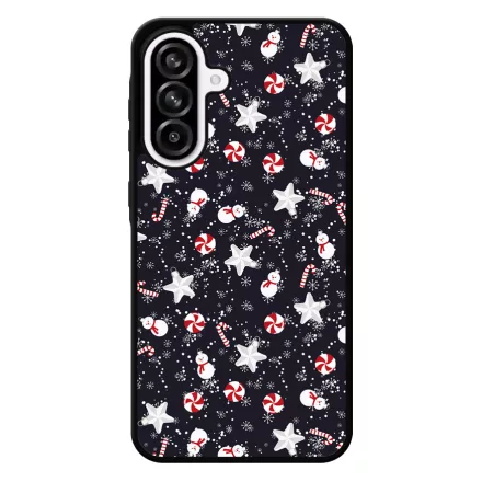 Cuki karácsonyi díszek mintás Samsung Galaxy A56 tok