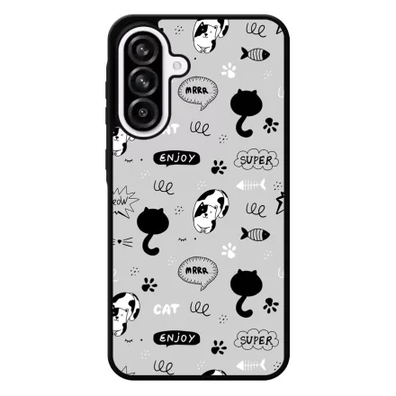 Mrrr Cuki Cica mintás Samsung Galaxy A56 tok