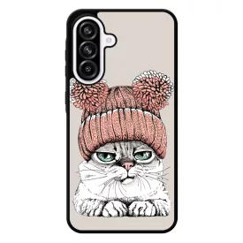 Cuki sapkás cica Samsung Galaxy A56 tok