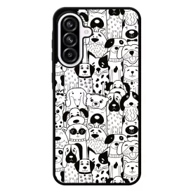 Aranyos kutya mintás Samsung Galaxy A56 tok