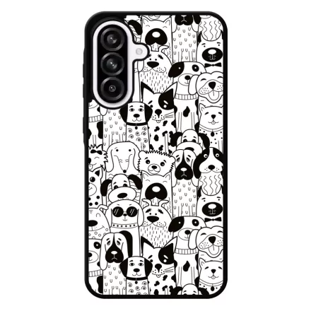 Aranyos kutya mintás Samsung Galaxy A56 tok