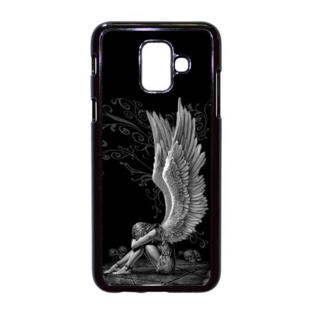 angyal angyalos fekete bukott Samsung Galaxy A6 (2018) fekete tok