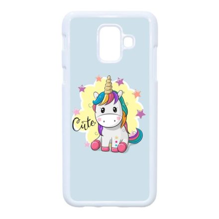 unicorn unikornis fantasy csajos Samsung Galaxy A6 (2018) fehér tok