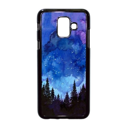 téli karácsonyi art Samsung Galaxy A6 (2018) fekete tok