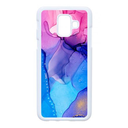 Blue Pink Gradient Ink kek rozsaszin marvanyos Samsung Galaxy A6 (2018) tok