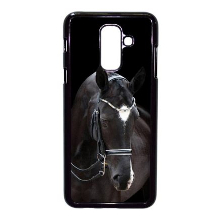 barna lovas ló Samsung Galaxy A6 Plus (2018) fekete tok