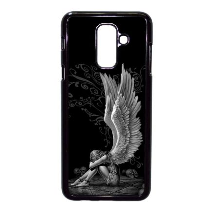angyal angyalos fekete bukott Samsung Galaxy A6 Plus (2018) fekete tok