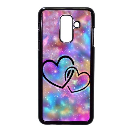 szerelem szerelmes szíves szivecskés hipster Samsung Galaxy A6 Plus (2018) fekete tok