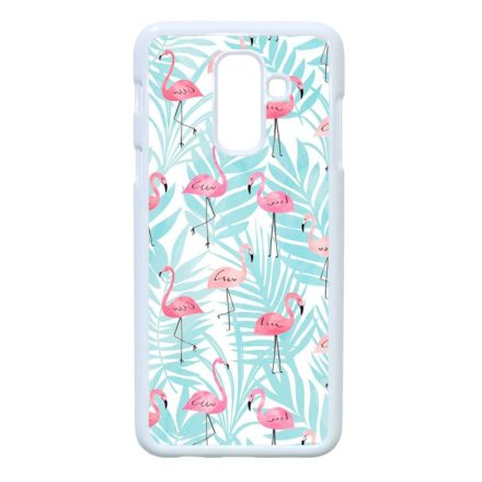 Flamingo Pálmafa nyár Samsung Galaxy A6 Plus (2018) fehér tok