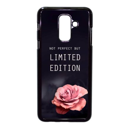 i am Not Perfect But Limited edition viragos rose rozsas Samsung Galaxy A6 Plus (2018) fekete t