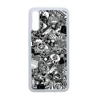 stickerbomb matricabomba Samsung Galaxy A70 fekete tok