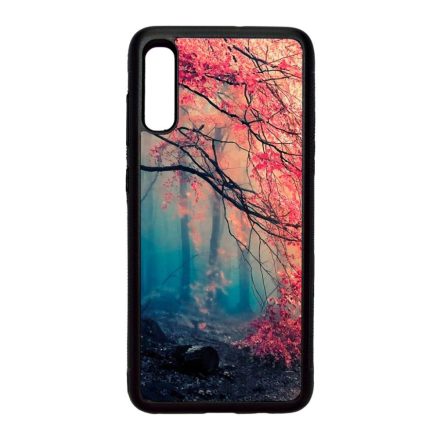 őszi erdős falevél természet Samsung Galaxy A70 fekete tok