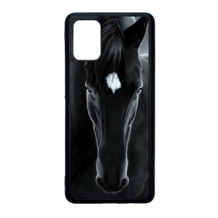 lovas fekete ló Samsung Galaxy A71 fekete tok