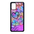 szerelem szerelmes szíves szivecskés hipster Samsung Galaxy A71 fekete tok