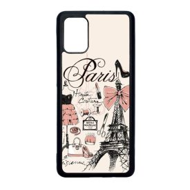 paris párizs eiffel torony tornyos Samsung Galaxy A71 fekete tok