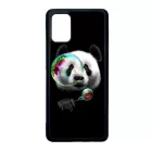 panda pandás Samsung Galaxy A71 fekete tok
