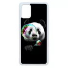 panda pandás Samsung Galaxy A71 fekete tok