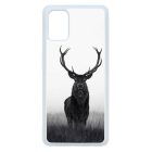 szarvas szarvasos agancs őszi fehér Samsung Galaxy A71 fekete tok