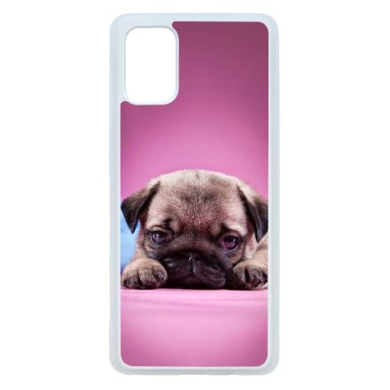kölyök kutyus francia bulldog kutya Samsung Galaxy A71 átlátszó tok