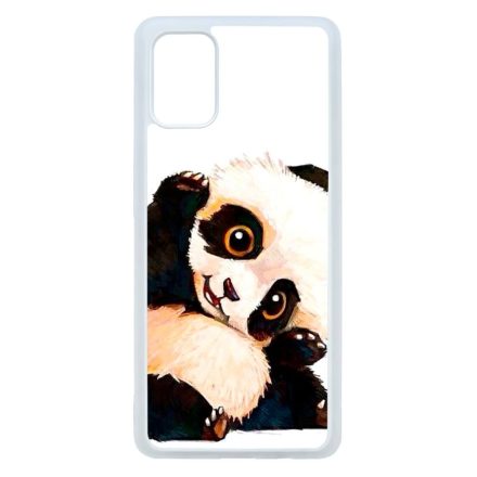 panda pandás Samsung Galaxy A71 átlátszó tok
