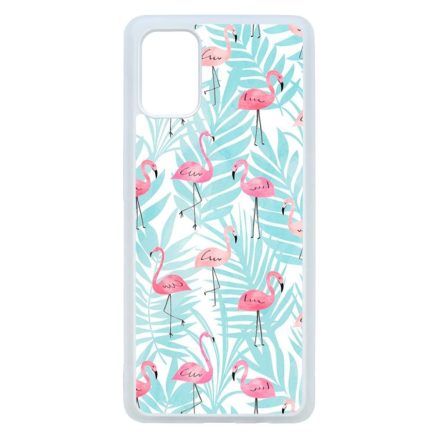 Flamingo Pálmafa nyár Samsung Galaxy A71 átlátszó tok