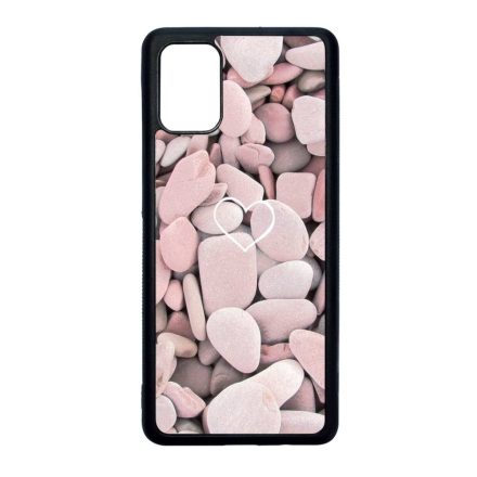 Tengerpart Kavicsok Szerelem Samsung Galaxy A71 fekete tok