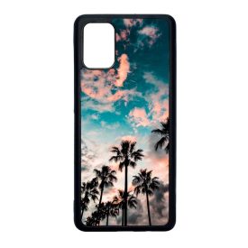 Pálmafa nyár Samsung Galaxy A71 fekete tok