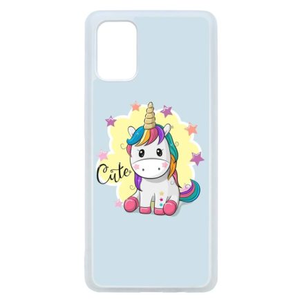 unicorn unikornis fantasy csajos Samsung Galaxy A71 átlátszó tok