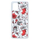 téli karácsonyi mintás textúra Samsung Galaxy A71 átlátszó tok