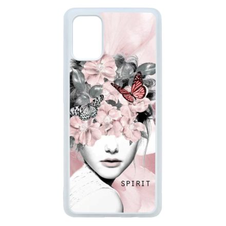 Spirit woman art tavaszi viragos ajándék nőknek valentin napra Samsung Galaxy A71 átlátszó tok