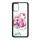 Álomszép Flamingo tropical summer nyári Samsung Galaxy A71 átlátszó tok