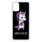 Unikornis - morcos reggel unicorn egyszarvú Samsung Galaxy A71 fekete tok