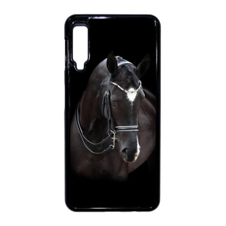 barna lovas ló Samsung Galaxy A7 (2018) fekete tok