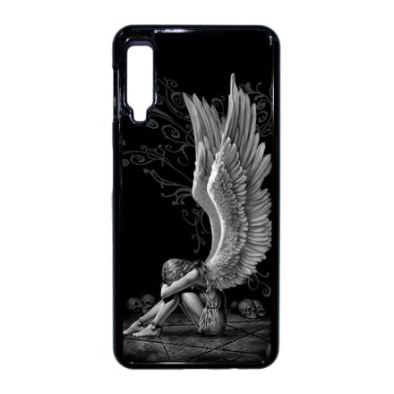angyal angyalos fekete bukott Samsung Galaxy A7 (2018) fekete tok