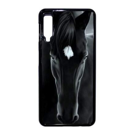 lovas fekete ló Samsung Galaxy A7 (2018) fekete tok
